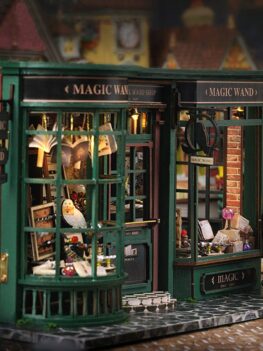 Harry potter magic wand shop book nook