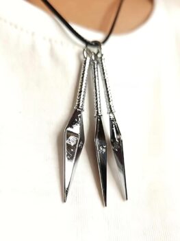 Naruto Anime 3 Kunai Knife Necklace Pendant